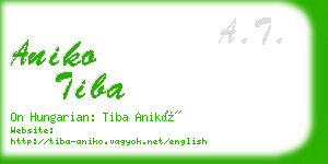 aniko tiba business card